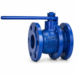 CAST IRON FLANGE END BALL VALVE IN DUBAI U.A.E