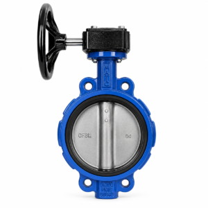 CAST IRON BUTTERFLY VALVE WAFER TYPE GEAR OPERATED IN DUBAI U.A.E
