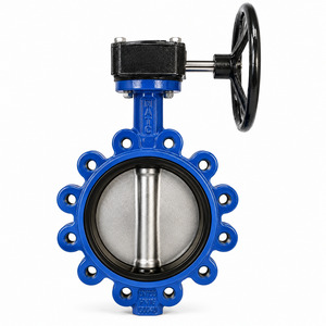 CAST IRON BUTTERFLY VALVE LUG TYPE GEAR OPERATED IN DUBAI U.A.E