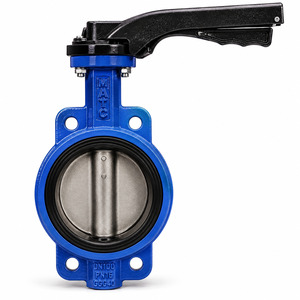 CAST IRON BUTTERFLY VALVE LEVER OPERATED IN DUBAI U.A.E
