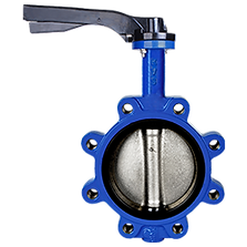 CAST IRON BUTTERFLY VALVE LUGGED TYPE LEVER OPERATED IN DUBAI U.A.E