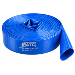 PVC BLUE LAYFLAT HOSE MEDIUM DUTY IN DUBAI U.A.E