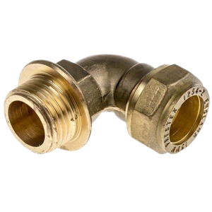 BRASS MALE ELBOW COMPRESSOR FITTING IN DUBAI U.A.E