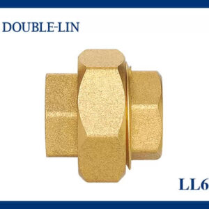 female_x_female_brass_3_piece_straight_connector_flat_washer in Dubai U.A.E