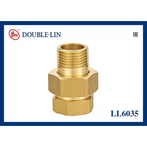 BRASS 3PC STRAIGHT CONNECTOR IN DUBAI U.A.E