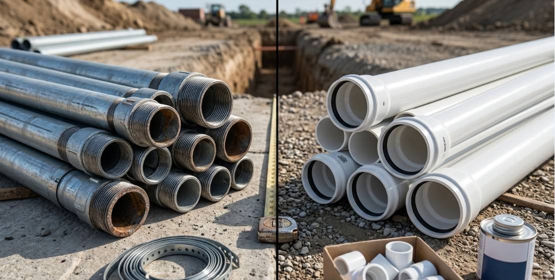 GI Pipes vs UPVC Pipes: Which Is Better for Water Supply?