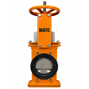 SS304 BLADE DUCTILE IRON WAFER MANUAL SLURRY KNIFE GATE VALVE IN DUBAI U.A.E